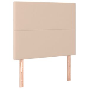 vidaXL Hoofdbord cappuccino 80x5x118/128 cm Kunstleer