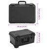 vidaXL Flightcase draagbaar 54x41,5x29 cm PP zwart