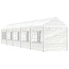 vidaXL Prieel met dak 11,15x2,28x2,69 m polyetheen wit