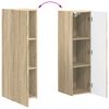 vidaXL Tv-meubelset Wandgemonteerd 4 pcs Sonoma Eiken Bewerkt hout