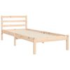 vidaXL Bedframe met hoofdbord massief hout