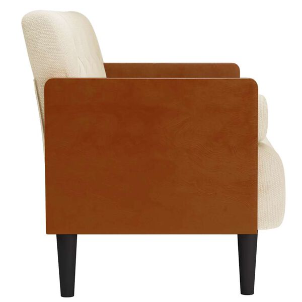 vidaXL Tweezitsbank met kussen 110 cm linnen