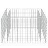 vidaXL Gabion plantenbak verhoogd 90x90x50 cm gegalvaniseerd staal