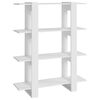 vidaXL Boekenkast/kamerscherm 100x30x123,5 cm wit