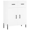 vidaXL Dressoir 69,5x34x90 cm bewerkt hout wit