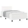 vidaXL Boxspringbed met matras Wit 120 x 190 cm Kunstleer