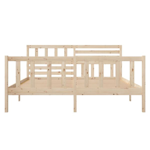 vidaXL Bedframe massief hout 120x200 cm