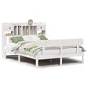 vidaXL Bed met boekenkast zonder matras grenenhout wit 140x200 cm