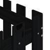 vidaXL Plantenbak met hekontwerp 50x50x50 cm massief grenenhout zwart