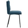 vidaXL Eetkamerstoelen 4 st fluweel blauw