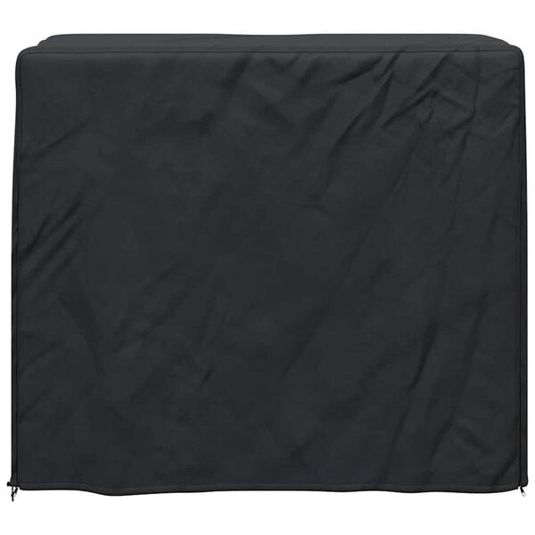 vidaXL Afdekhoes voor haardhoutrek Effen Zwart 61 x 122 x 106 cm Stof