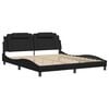 vidaXL Bedframe "Viana" zonder matras kunstleer zwart 180x200 cm