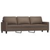 vidaXL 4-delige Loungeset met kussens stof taupe