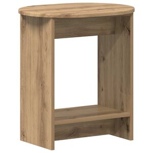 vidaXL Bijzettafel Artisanaal eiken 50 x 39,5 x 55 cm Bewerkt hout