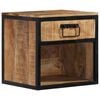 vidaXL Nachtkastje 40x35x40 cm massief mangohout
