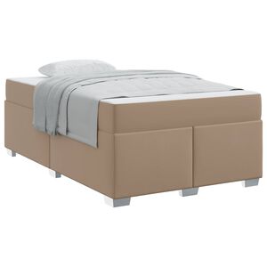vidaXL Bedframe met matras Cappuccino 120 x 200 cm Stof