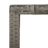 vidaXL 9-delige Bistroset met kussens poly rattan grijs