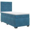 vidaXL Boxspringbed met matras Blauw 100 x 200 cm Fluweel