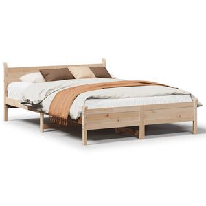 vidaXL Bedframe zonder matras massief grenenhout 140x200 cm