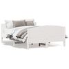 vidaXL Bedframe zonder matras massief grenenhout wit 120x200 cm