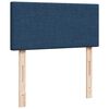 vidaXL Boxspring met matras stof blauw 100x200 cm