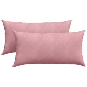 vidaXL Sofa Kussens 2 stuks Roze 80 x 40 cm Cordstof
