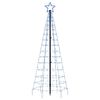 vidaXL LED-kerstboom met spikes 220 LEDs 180 cm blauw