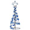 vidaXL LED-kerstboom met kerstballen 80 LEDs warm wit 120 cm
