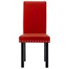 vidaXL Eetkamerstoelen 4 st PVC wijnrood