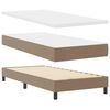 vidaXL Boxspringbed met matras Cappuccino 90 x 190 cm Kunstleer