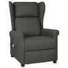 vidaXL Massagestoel stof donkergrijs