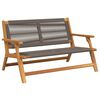 vidaXL Tuin Relaxbank Grijs Massief Acaciahout