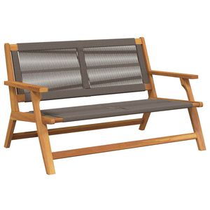 vidaXL Tuin Relaxbank Grijs Massief Acaciahout