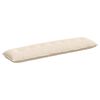 vidaXL Rugkussen Beige 200 x 50 cm Microvezel Stof