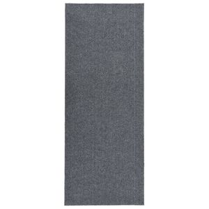 vidaXL Droogloopmat 100x300 cm grijs