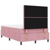vidaXL Boxspring bed met matras Roze 120 x 190 cm Fluweel