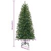 vidaXL Kunstkerstboom met 150 LED met standaard Groen 120 cm PE en PVC