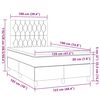 vidaXL Boxspring met matras fluweel roze 120x190 cm
