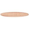 vidaXL Tafelblad rond &Oslash;70x1,5 cm onbehandeld massief eikenhout