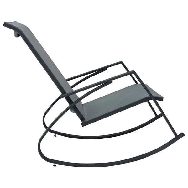 vidaXL Tuinschommelstoelen 2 st textileen donkergrijs