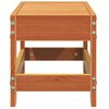 vidaXL Tuinvoetenbank 62x30x32 cm massief grenenhout wasbruin