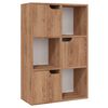 vidaXL Boekenkast 60x27,5x88 cm bewerkt hout bruineiken