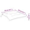 vidaXL Stoelkussens 4 st 50x50x7 cm oxford stof roze