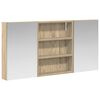 vidaXL Badkamerkastenset 3 st 100 x 10,5 x 50 cm Bewerkt hout