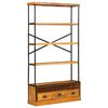 vidaXL Boekenkast met 5 niveaus Naturel 100 x 30 x 180 cm
