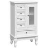 vidaXL Kast met 5 lades en 2 planken wit