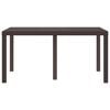 vidaXL Tuin Eettafel Bruin 150 x 100 x 73 cm poly rattan
