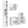 vidaXL Badkamermeubelset 4 st Wit 61 x 35 x 64 cm Bewerkt hout, Metaal