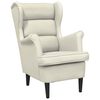vidaXL Fauteuil fluweel cr&egrave;mewit