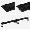 vidaXL Doucheafvoer 2-in-1 met 360&deg; Sifon Zwart 90 cm